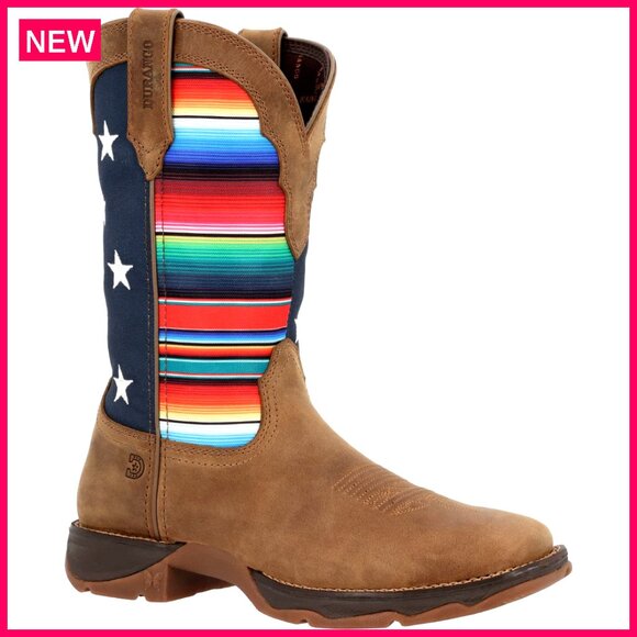 Women's Western Boots Full Grain Leather Memory Foam Comfort Slip Resistant